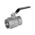 Tool Time 1 in. Dia. International FIP Iron Pipe Size Thread Ball Valve, Stainless Steel - 2 Piece TO2738482